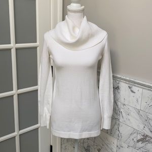 French Connection white cowl neck turtle neck sweater small white